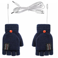 USB Rechargeable Heated Wave Gloves