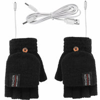 USB Rechargeable Heated Wave Gloves