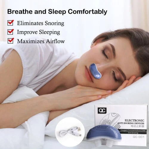 Sleepless, Maskless, Micro-CPAP Anti-Snoring