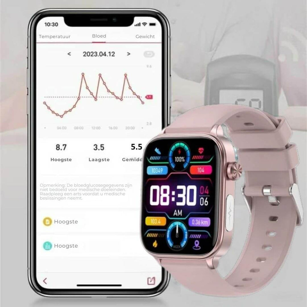 Smartwatch for Seniors with Health Monitoring and GPS