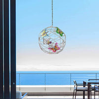 Solar Lighted Mesh Butterfly Orb