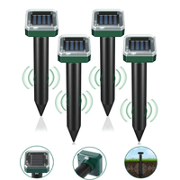 Solar-Powered Ultrasonic Pest Repeller | Repels Moles & Rodents | Waterproof, 400Hz, Garden Protection Outdoor