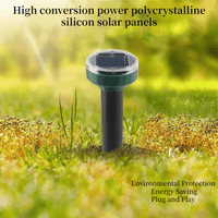 Solar-Powered Ultrasonic Pest Repeller | Repels Moles & Rodents | Waterproof, 400Hz, Garden Protection Outdoor