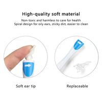 Spiral Earwax Remover with Soft Silicone Tips