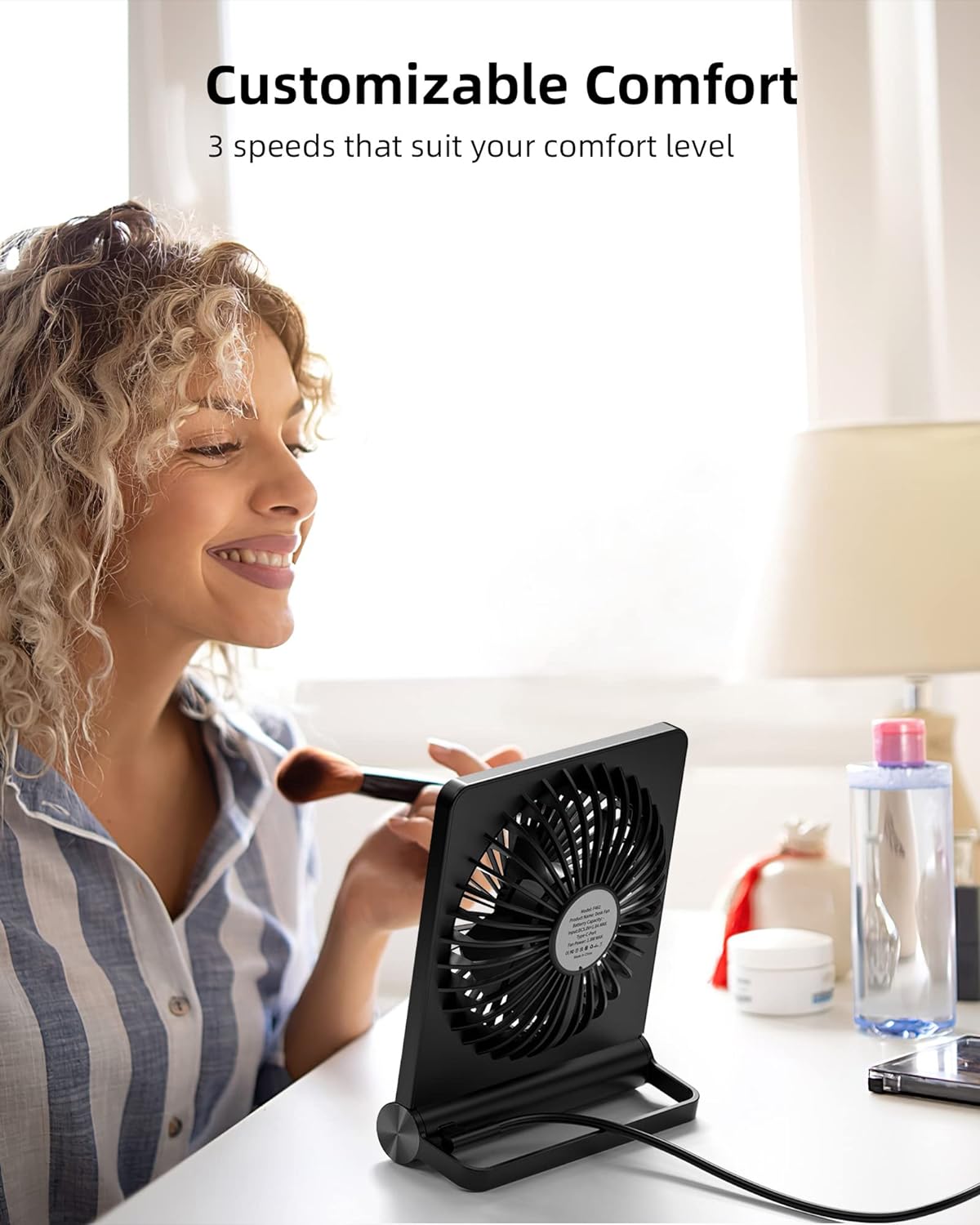 Stark Wind Ultra Quiet Small Table Fan