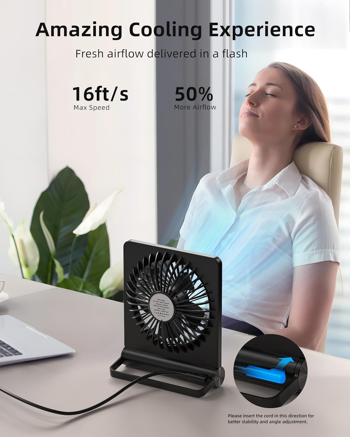 Stark Wind Ultra Quiet Small Table Fan