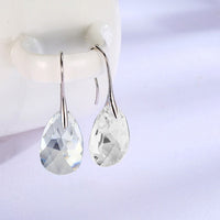 Blue Crystal Drop Earrings