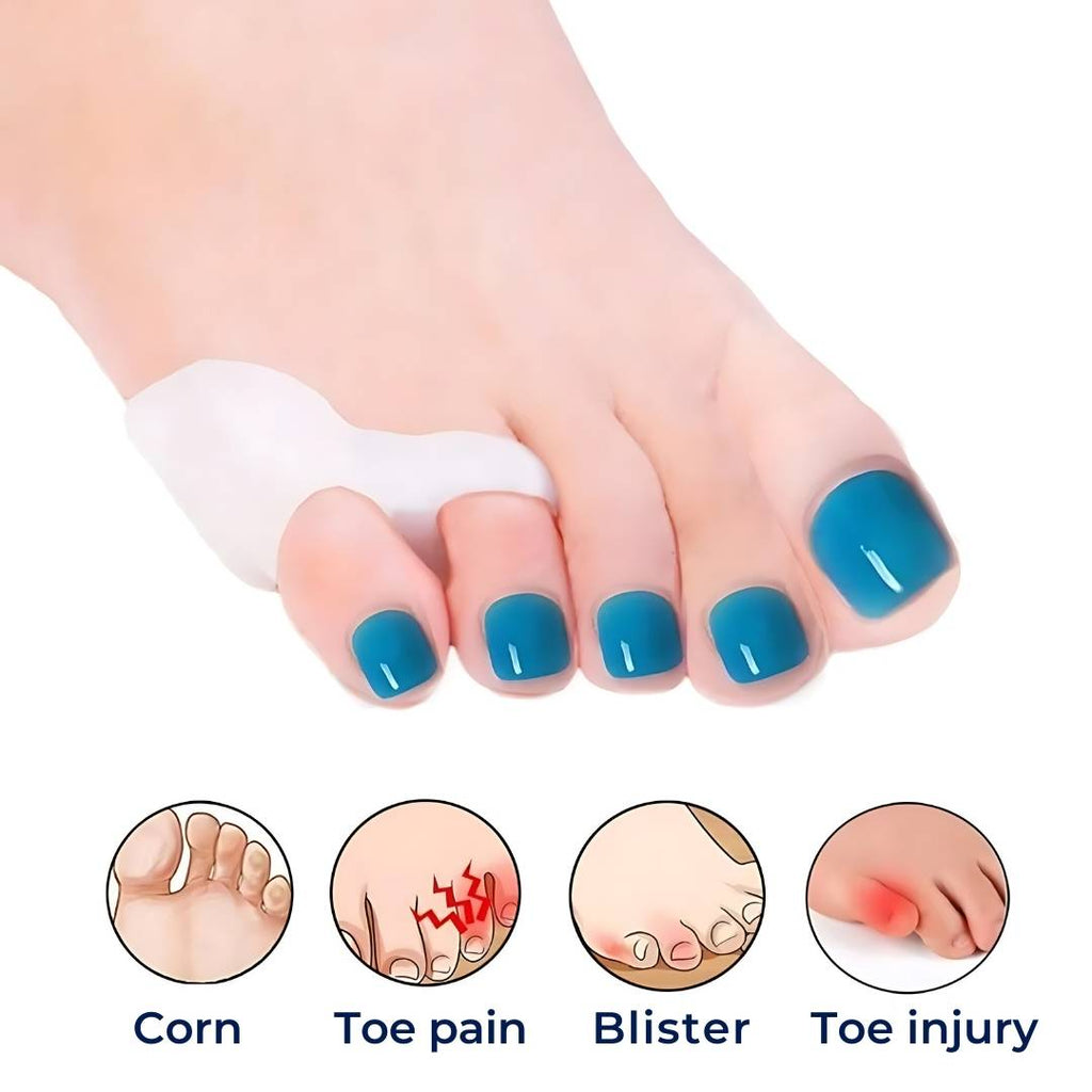 ToeGuard Orthopedic Toe Spacers | Bunionette Corrector - Little Toe Straightener - for Bunions - Hammertoe and Toe Alignment Sisica
