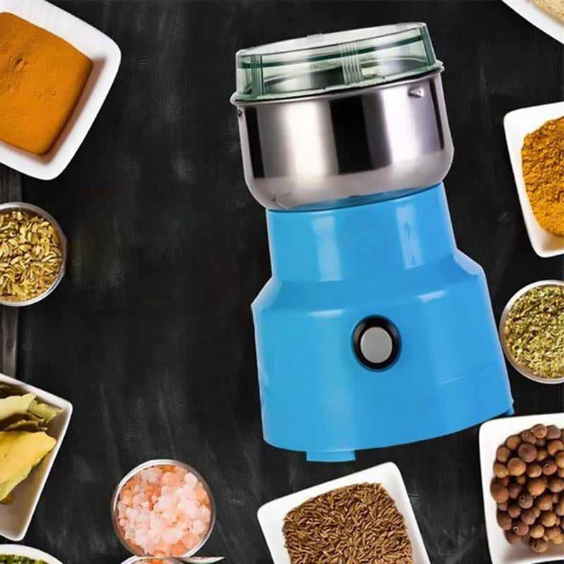 TurboGrind Electric Spice and Grain Mill – High-Speed Grinder in Stainless Steel
