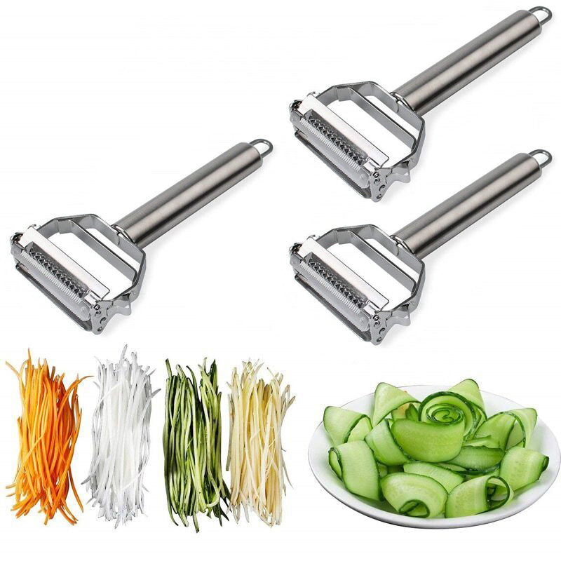 Ultra-Sharp Stainless Steel Multi-Function Vegetable Peeler & Julienne Cutter