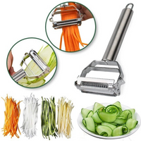 Ultra-Sharp Stainless Steel Multi-Function Vegetable Peeler & Julienne Cutter