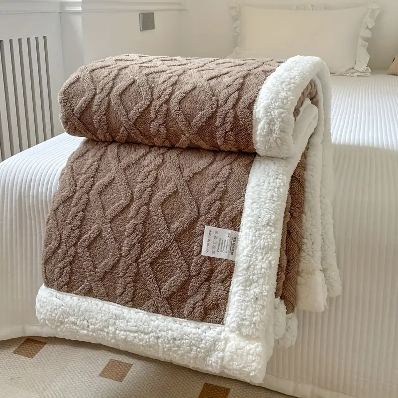 Ultra-soft Sherpa Blanket – Cozy, Warm, and Stylish Comfort