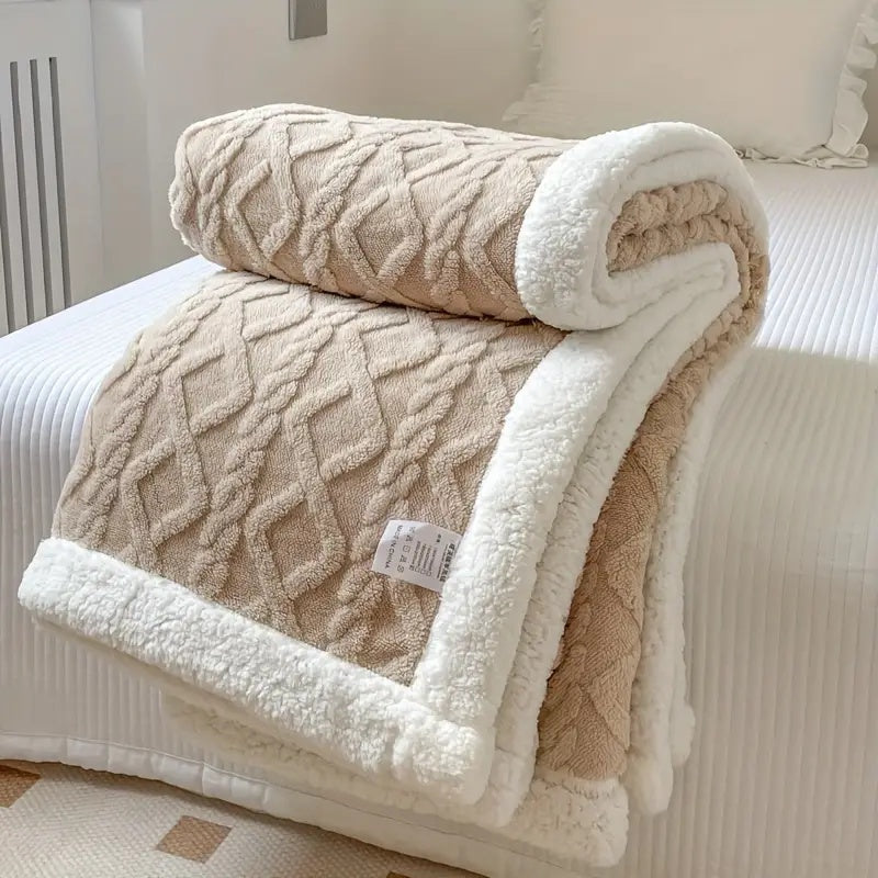 Ultra-soft Sherpa Blanket – Cozy, Warm, and Stylish Comfort