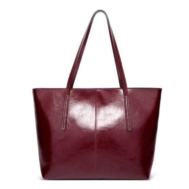 Vintage Leather Style Shopper Bag