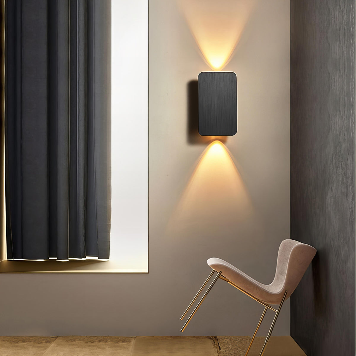 Modern Metal Rectangular LED Sconce