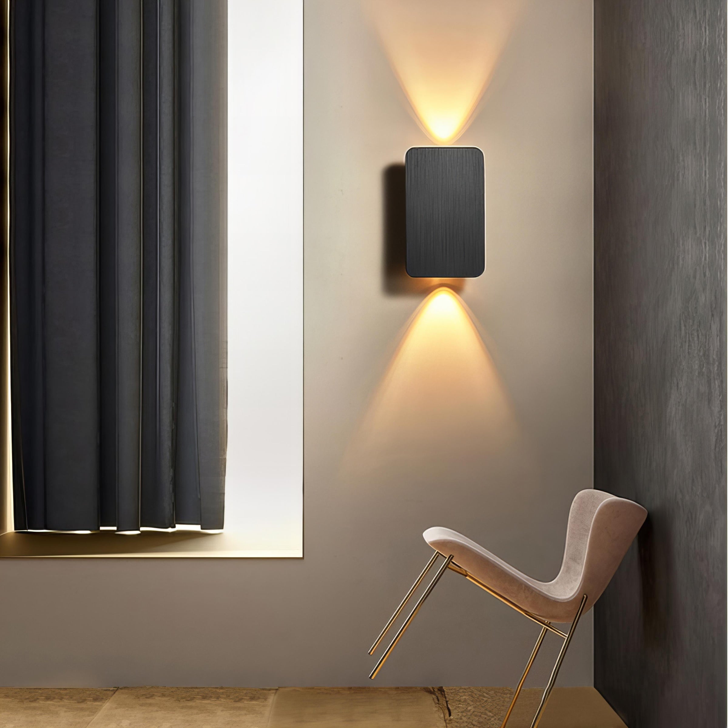 Modern Metal Rectangular LED Sconce