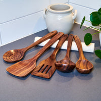 Wooden Kitchen Utensil Set - 5 Pieces