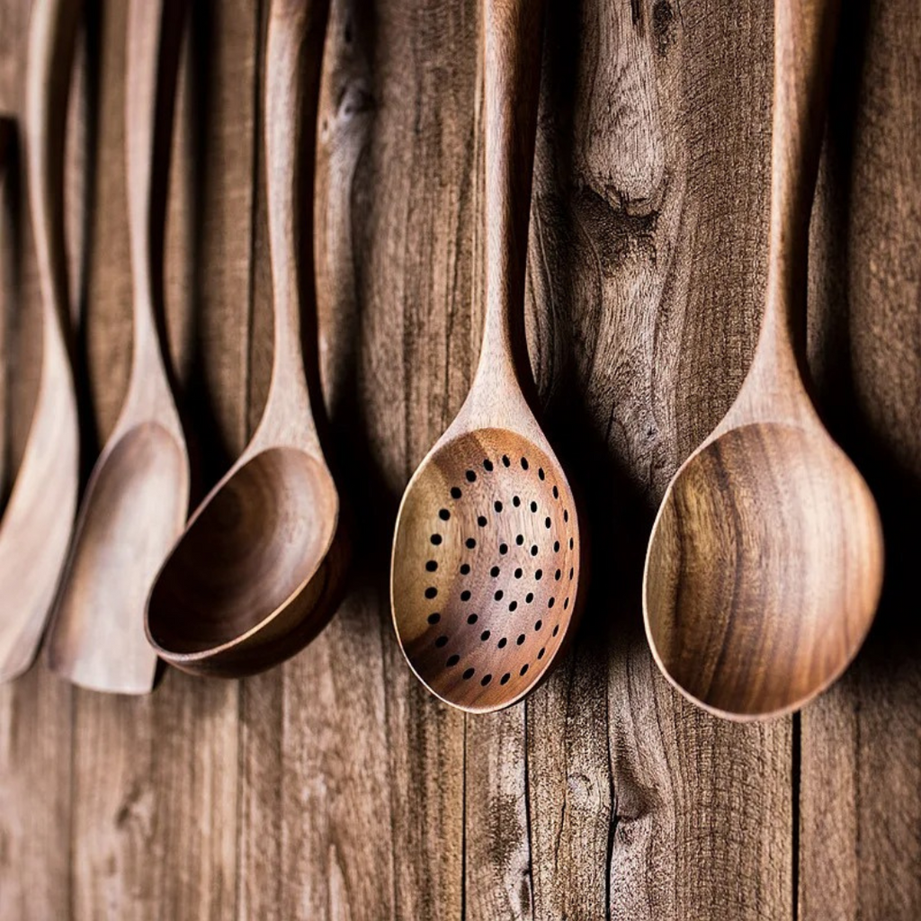 Wooden Kitchen Utensil Set - 5 Pieces