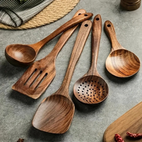 Wooden Kitchen Utensil Set - 5 Pieces