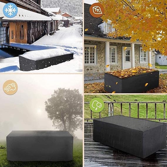 Black Polyester Outdoor Furniture Protector