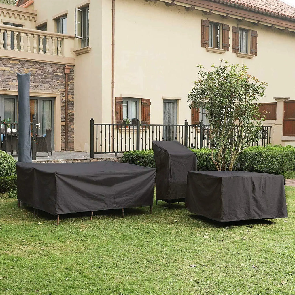 Waterproof Furniture Cover for Garden Black Polyester