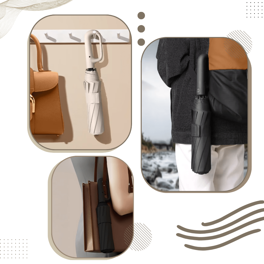 Wind Resistant Umbrella with Automatic Lock - Nyvara Shop