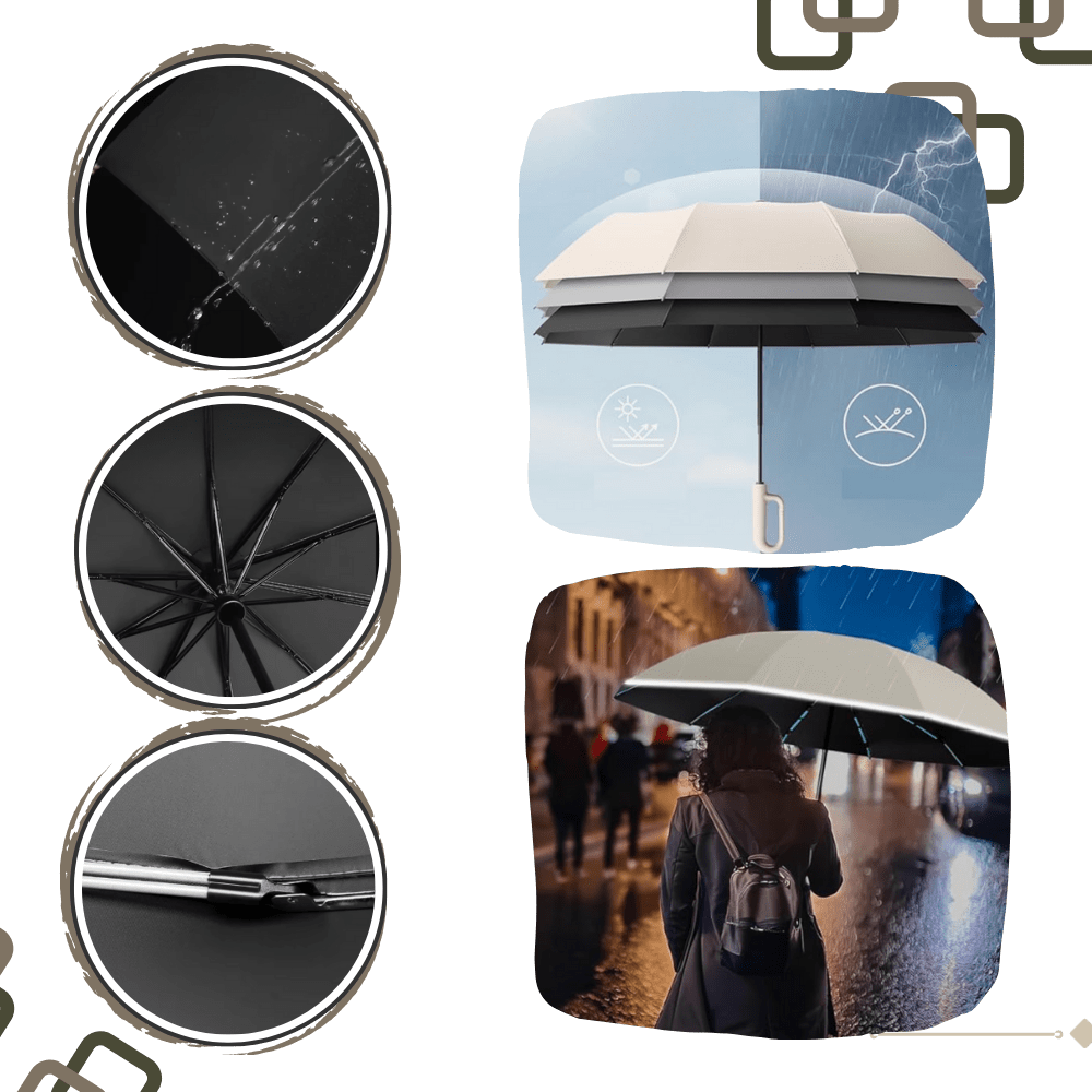 Wind Resistant Umbrella with Automatic Lock - Nyvara Shop