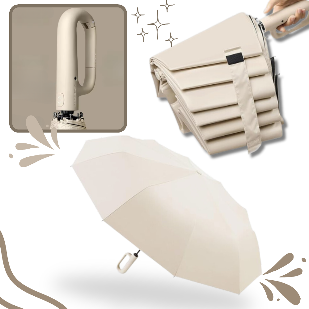 Wind Resistant Umbrella with Automatic Lock