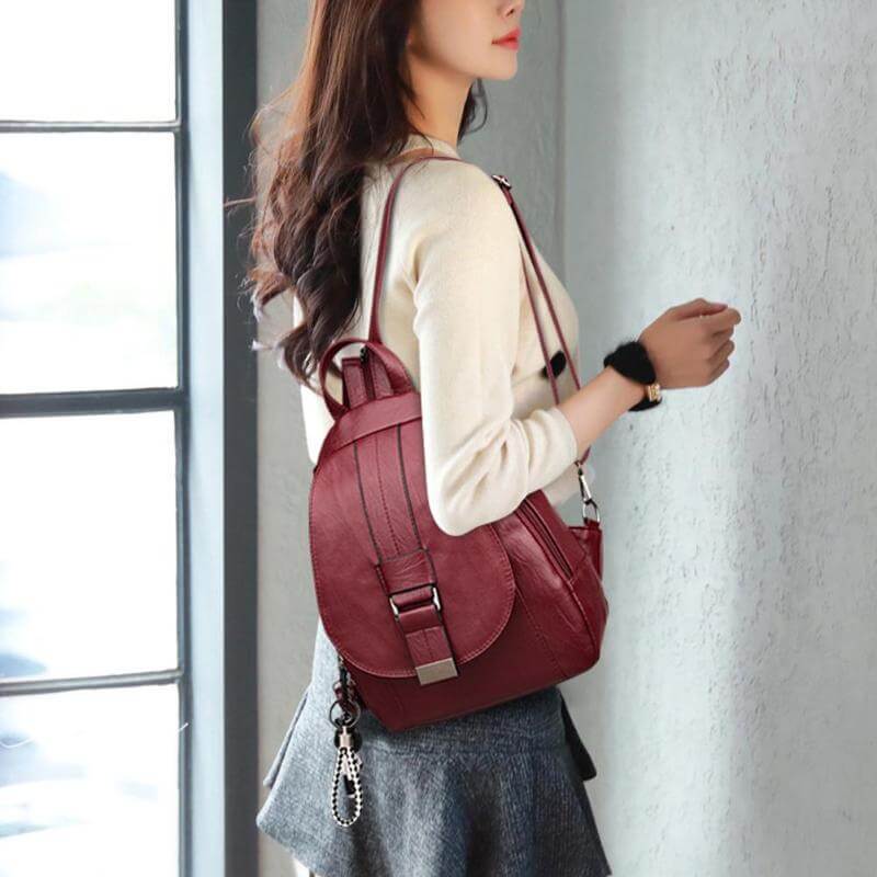 Chic Women's Genuine Leather Backpack