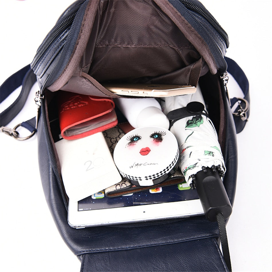 Chic Women's Genuine Leather Backpack