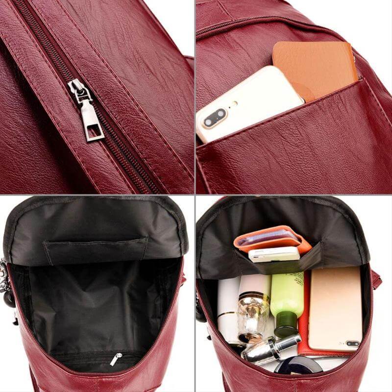 Chic Women's Genuine Leather Backpack