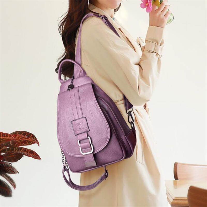 Chic Women's Genuine Leather Backpack