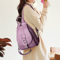 Chic Women's Genuine Leather Backpack