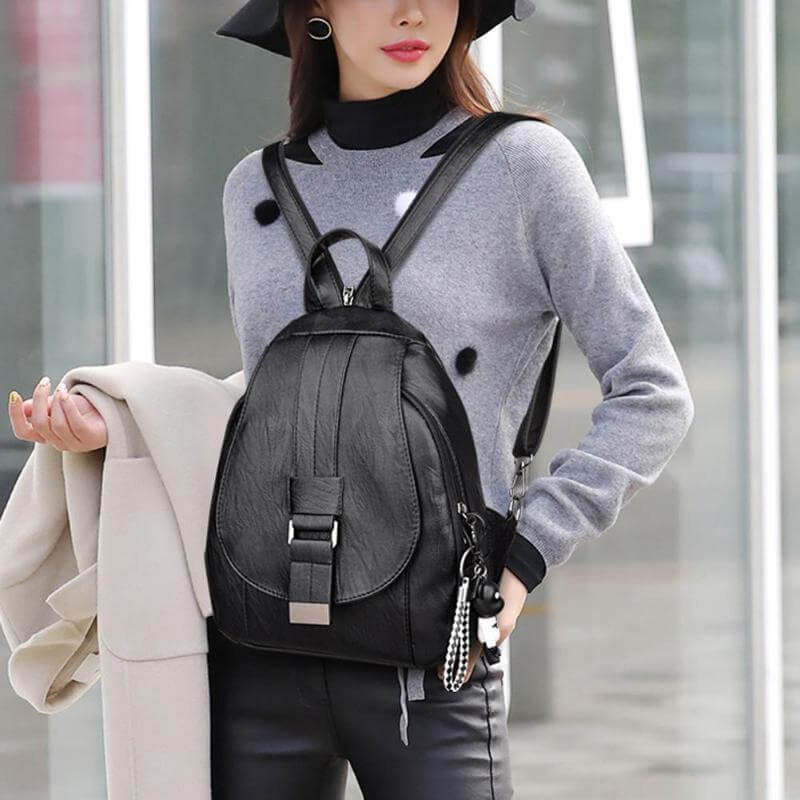 Chic Women's Genuine Leather Backpack