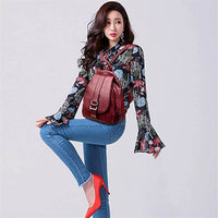 Chic Women's Genuine Leather Backpack