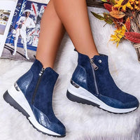 Women's Orthopedic Mid-Cut Leather Ankle Boots